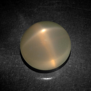 Pedra da lua estrela creme natural 7,74ct, transparente, transparente/translúcido