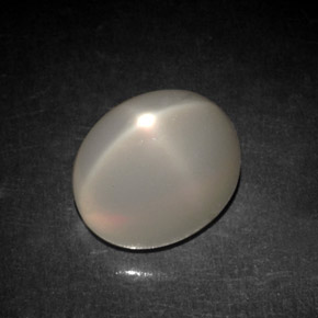 Pedra da lua estrela branco natural 6,64ct, transparente, transparente/translúcido
