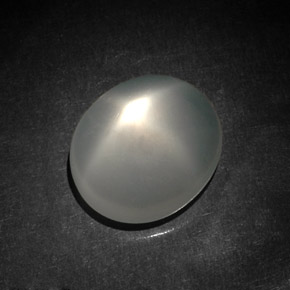 Pedra da lua estrela branco natural 5,87ct, transparente, transparente/translúcido