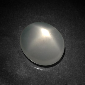 Pedra da lua estrela branco natural 5,87ct, transparente, transparente/translúcido