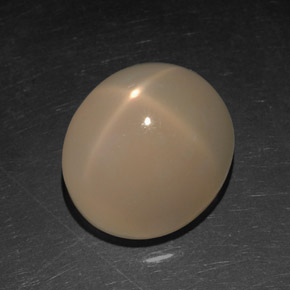 Pedra da Lua Estrela creme de laranja Natural 7.13ct, Transparente, Transparente/Translúcido