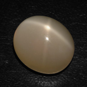 Pedra da lua estrela creme natural 16,54ct, transparente, transparente/translúcido