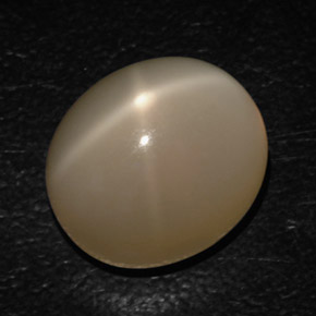 Pedra da lua estrela creme natural 16,54ct, transparente, transparente/translúcido