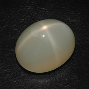 Pedra da lua estrela verde natural 20,76ct, transparente, transparente/translúcido