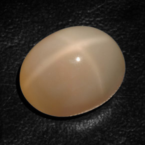 Pedra da lua estrela laranja natural 17,94ct, transparente, transparente/translúcido