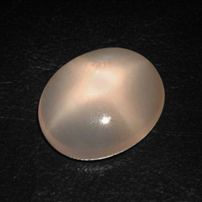 Pedra da lua estrela laranja natural 8,87ct, transparente, transparente/translúcido
