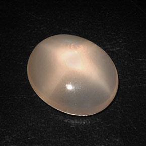 Pedra da lua estrela laranja natural 8,87ct, transparente, transparente/translúcido
