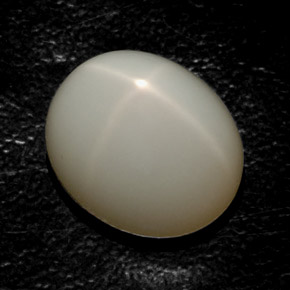 Pedra da lua estrela creme natural 16,36ct, transparente, transparente/translúcido