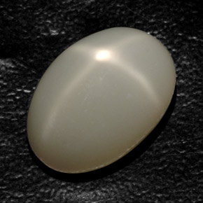 Pedra da lua estrela creme natural 17,76ct, transparente, transparente/translúcido