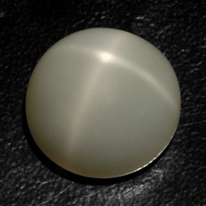 Pedra da lua estrela creme natural 18,89ct, transparente, transparente/translúcido