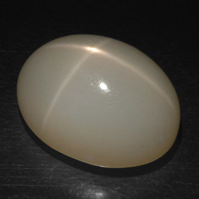 Pedra da lua estrela branco natural 13,31ct, corte oval, translúcido