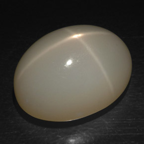 Pedra da lua estrela branco natural 13,31ct, corte oval, translúcido