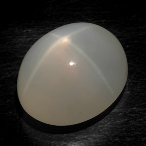 Pedra da lua estrela branco natural 17,54ct, transparente, transparente/translúcido