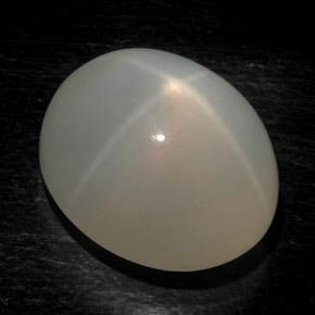 Pedra da lua estrela branco natural 17,54ct, transparente, transparente/translúcido