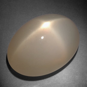 Pedra da lua estrela creme natural 28,08ct, transparente, transparente/translúcido