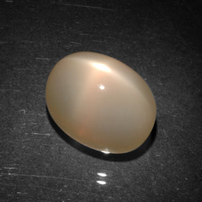 Pedra da lua estrela laranja natural 9,06ct, transparente, transparente/translúcido