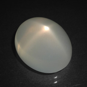 Pedra da lua estrela creme natural 6,90ct, transparente, transparente/translúcido