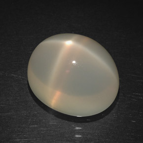 Pedra da lua estrela laranja natural 6,38ct, transparente, transparente/translúcido