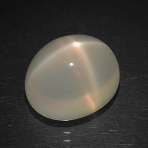 Pedra da lua estrela laranja natural 6,38ct, transparente, transparente/translúcido