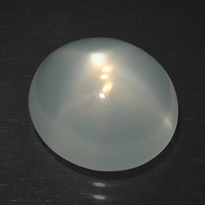 Pedra da lua estrela creme natural 5,57ct, transparente, transparente/translúcido