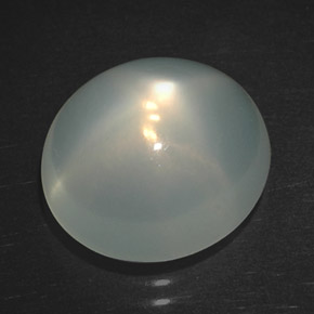 Pedra da lua estrela creme natural 5,57ct, transparente, transparente/translúcido