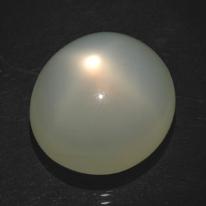 Pedra da lua estrela creme natural 18,20ct, transparente, transparente/translúcido