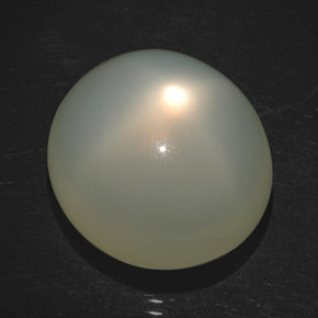 Pedra da lua estrela creme natural 18,20ct, transparente, transparente/translúcido