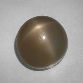 Pedra da lua estrela esfumado natural 14,61ct, corte redondo, translúcido