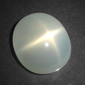 Pedra da lua estrela branco natural 17,93ct, transparente, transparente/translúcido