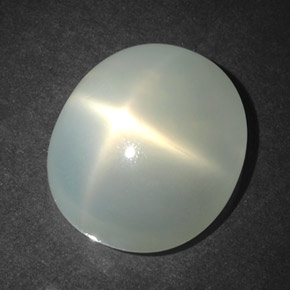 Pedra da lua estrela branco natural 17,93ct, transparente, transparente/translúcido