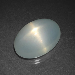 Pedra da lua estrela branco natural 9,84ct, transparente, transparente/translúcido