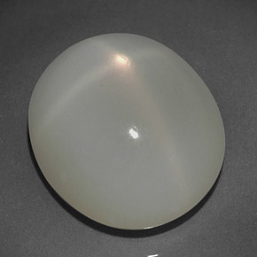 Pedra da lua estrela creme natural 13,78ct, transparente, transparente/translúcido