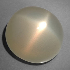 Pedra da lua estrela creme natural 21,67ct, transparente, transparente/translúcido