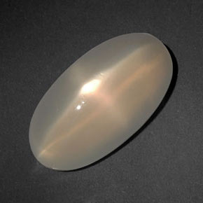 Pedra da lua estrela laranja natural 6,47ct, transparente, transparente/translúcido