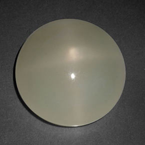 Pedra da lua estrela creme natural 10,42ct, transparente, transparente/translúcido