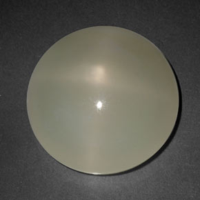 Pedra da lua estrela creme natural 10,42ct, transparente, transparente/translúcido