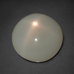 Pedra da lua estrela creme natural 9,61ct, transparente, transparente/translúcido