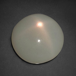 Pedra da lua estrela creme natural 9,61ct, transparente, transparente/translúcido