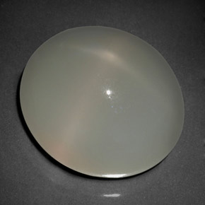 Pedra da lua estrela creme natural 20,62ct, transparente, transparente/translúcido