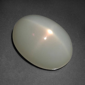 Pedra da lua estrela branco natural 12,41ct, transparente, transparente/translúcido