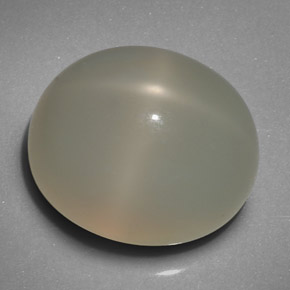 Pedra da lua estrela creme natural 19,29ct, transparente, transparente/translúcido