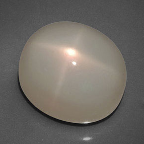Pedra da lua estrela laranja natural 26,20ct, transparente, transparente/translúcido
