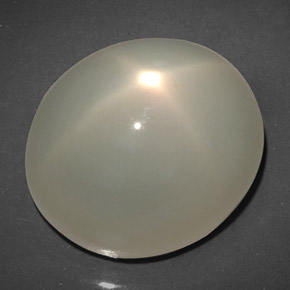 Pedra da lua estrela verde natural 32,76ct, transparente, transparente/translúcido