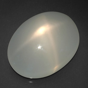 Pedra da lua estrela branco natural 18,95ct, transparente, transparente/translúcido