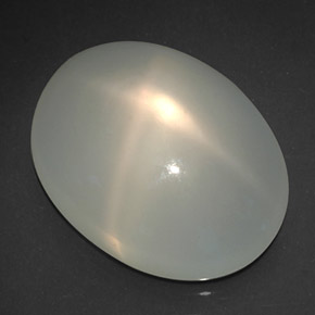 Pedra da lua estrela branco natural 18,95ct, transparente, transparente/translúcido