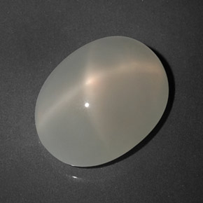 Pedra da lua estrela branco natural 7,39ct, transparente, transparente/translúcido