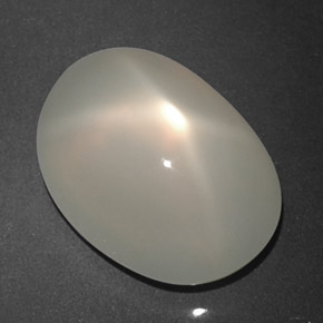Pedra da lua estrela branco natural 8,23ct, transparente, transparente/translúcido