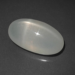 Pedra da lua estrela branco natural 5,58ct, transparente, transparente/translúcido