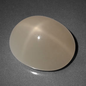 Pedra da lua estrela cinza natural 8,28ct, transparente, transparente/translúcido