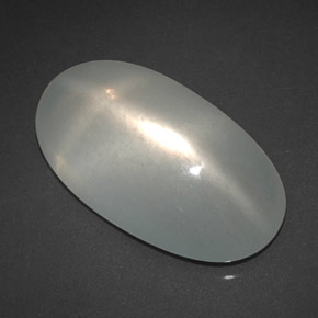 Pedra da lua estrela branco natural 7,24ct, transparente, transparente/translúcido